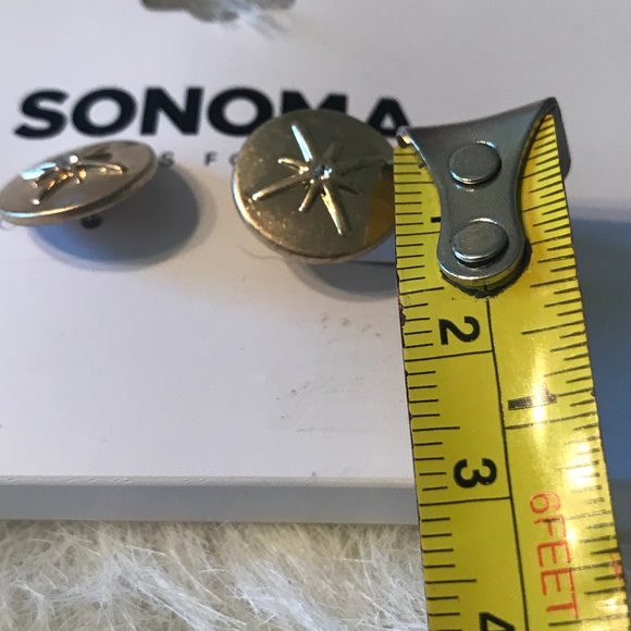 SONOMA GOLD SNOWFLAKE DESIGN EARRINGS NWT - Picture 4 of 7